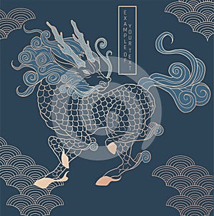 qilin, simple wave pattern